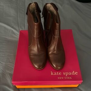 Kate Spade Brown Booties - Size 10